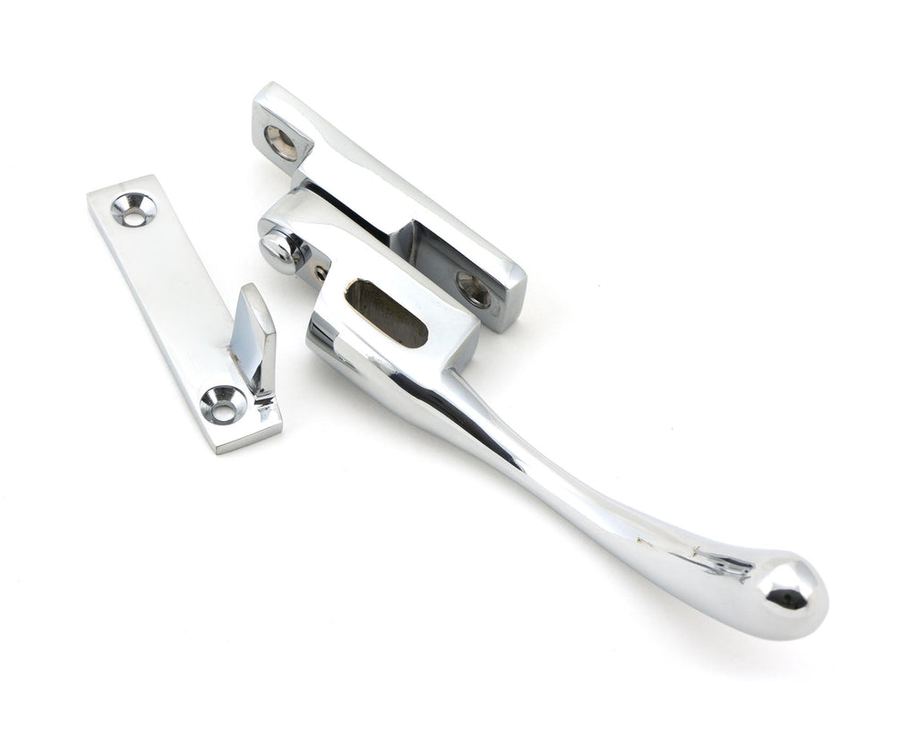 From The Anvil's Polished Chrome Night-Vent Locking Peardrop Fastener