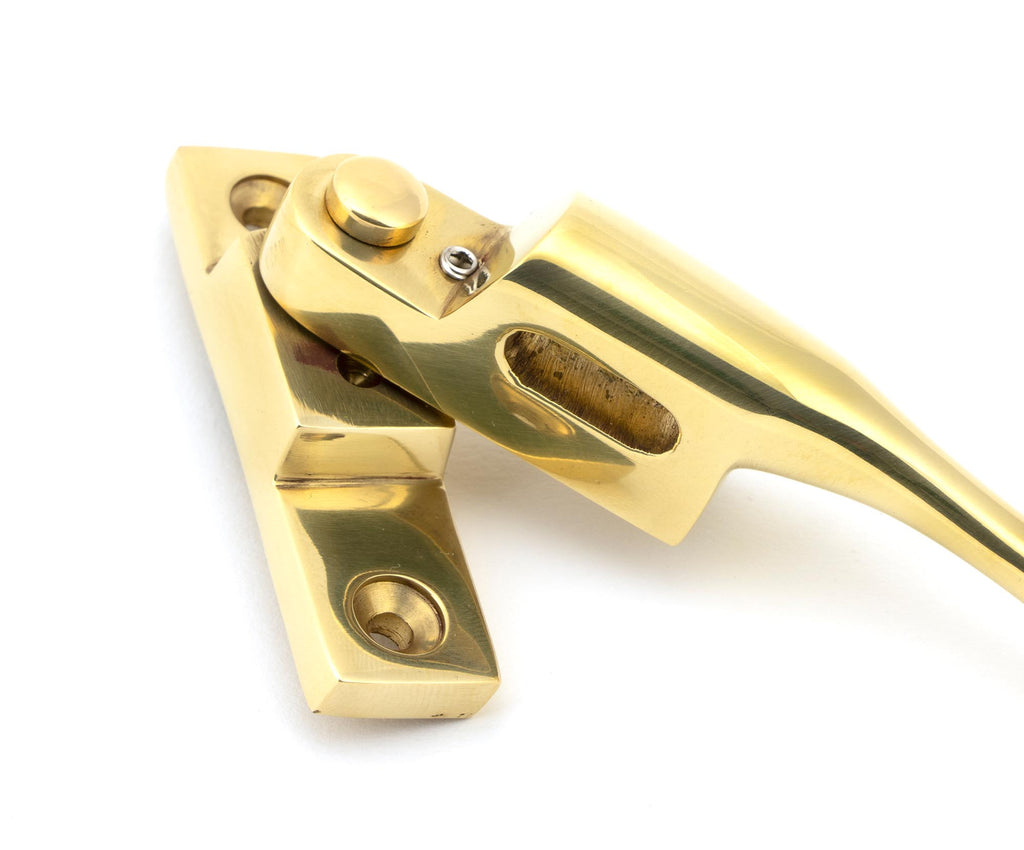 From The Anvil's Polished Brass Night-Vent Locking Peardrop Fastener