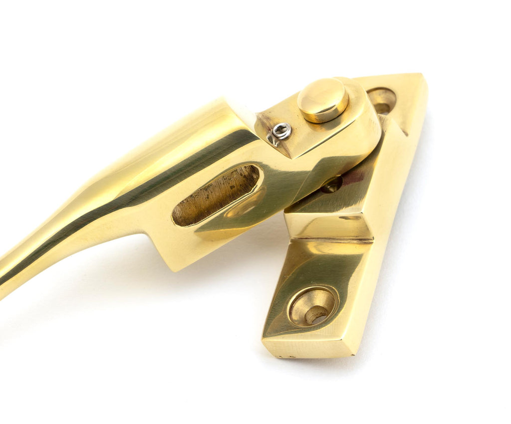 From The Anvil's Polished Brass Night-Vent Locking Peardrop Fastener