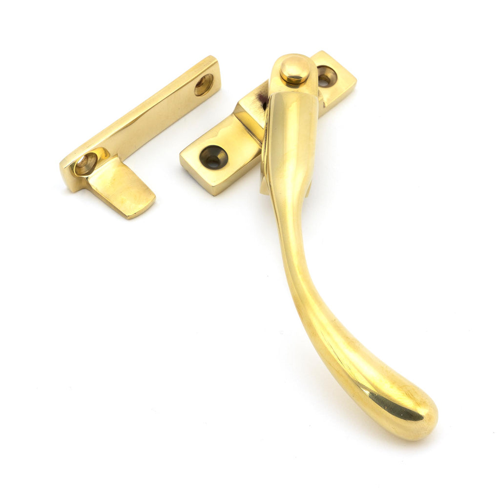 From The Anvil's Polished Brass Night-Vent Locking Peardrop Fastener