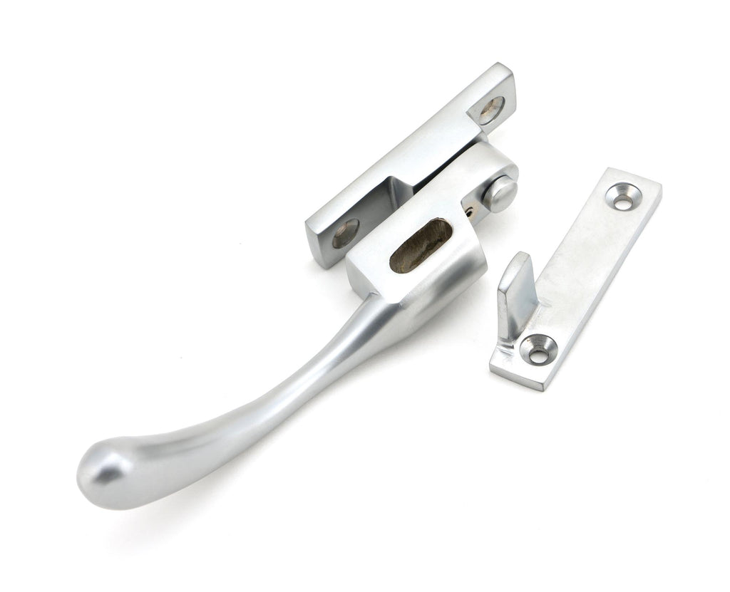 From The Anvil's Satin Chrome Night-Vent Locking Peardrop Fastener