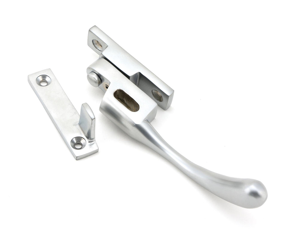 From The Anvil's Satin Chrome Night-Vent Locking Peardrop Fastener