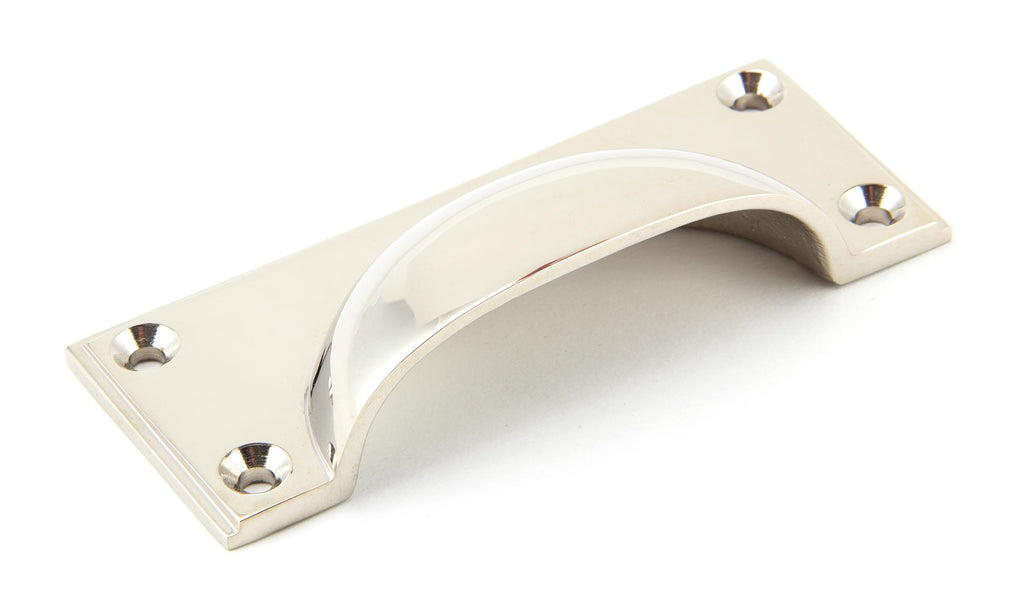 From The Anvil's Polished Nickel Art Deco Drawer Pull