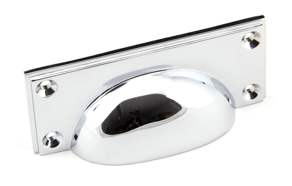 From The Anvil's Polished Chrome Art Deco Drawer Pull