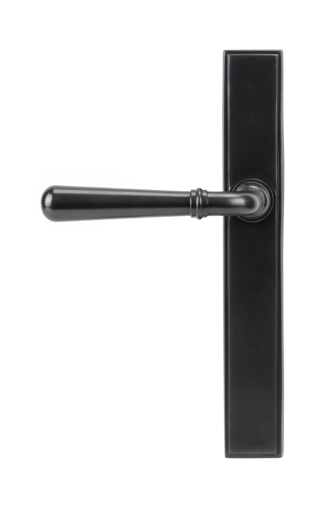 From The Anvil's Aged Bronze Newbury Slimline Lever Espag. Latch Set