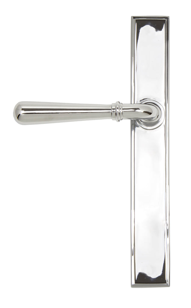 From The Anvil's Polished Chrome Newbury Slimline Lever Espag. Latch Set