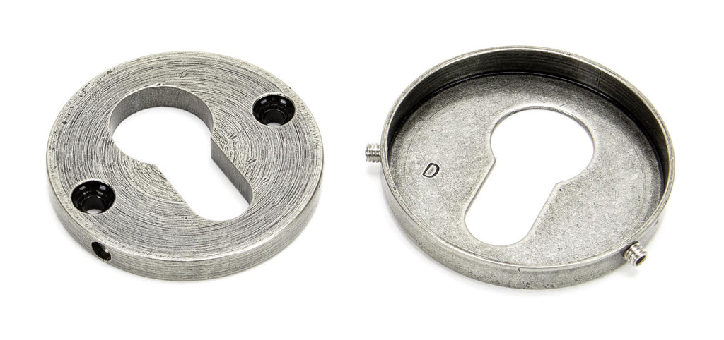 From The Anvil's Pewter Patina 52mm Regency Concealed Escutcheon