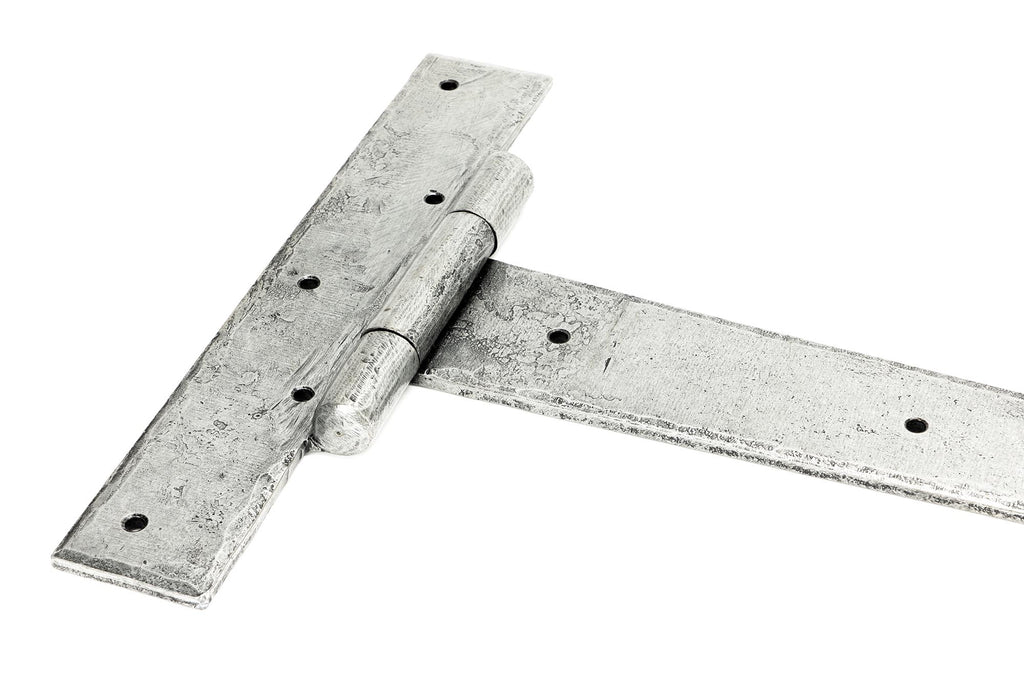 From The Anvil's Pewter Patina Barn Door 36" T Hinge (pair)