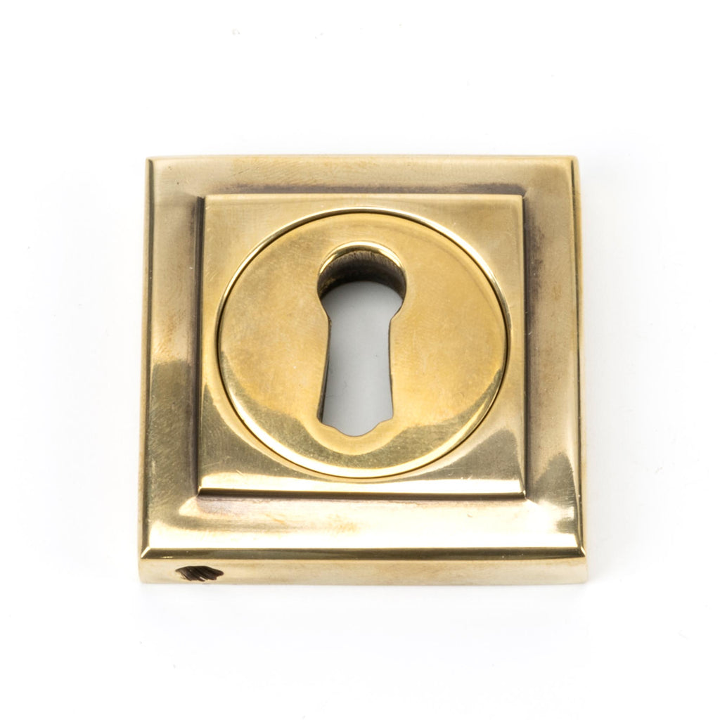 From The Anvil's Aged Brass Round Escutcheon