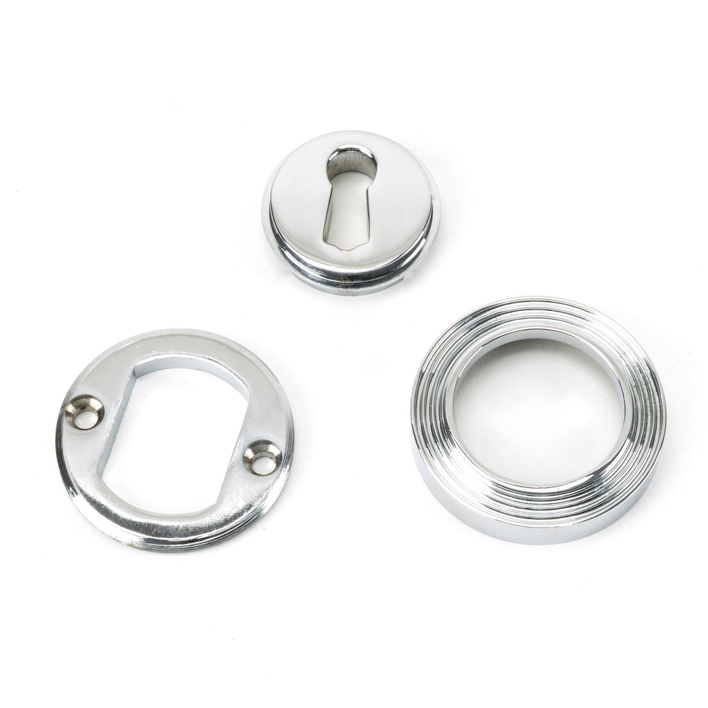 From The Anvil's Polished Chrome Round Escutcheon