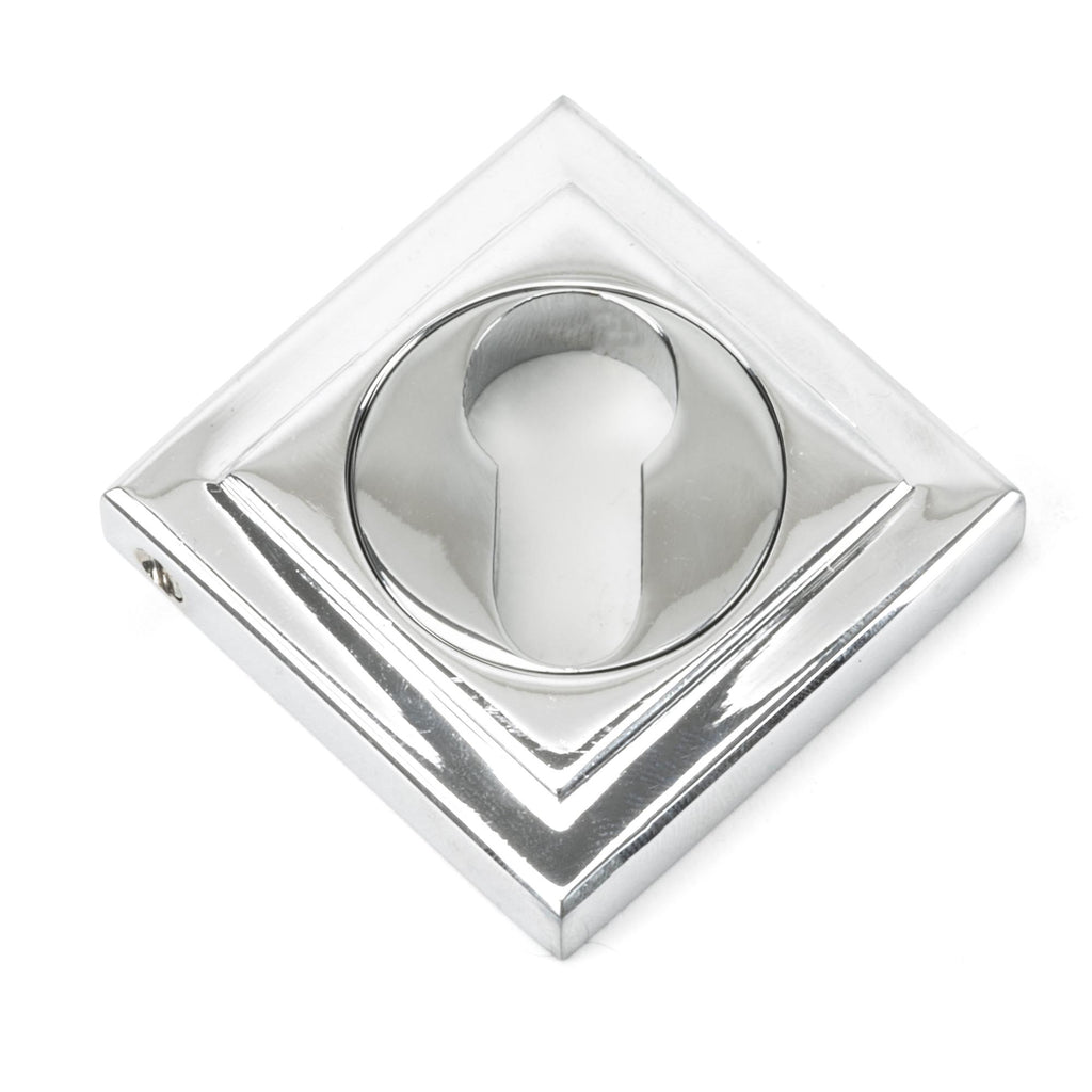 From The Anvil's Polished Chrome Round Euro Escutcheon