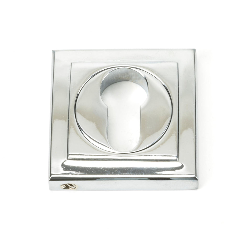 From The Anvil's Polished Chrome Round Euro Escutcheon