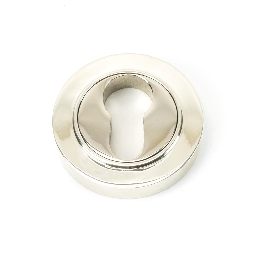 From The Anvil's Polished Nickel Round Euro Escutcheon