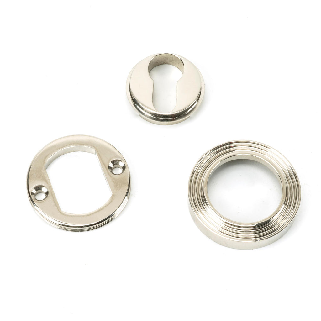 From The Anvil's Polished Nickel Round Euro Escutcheon