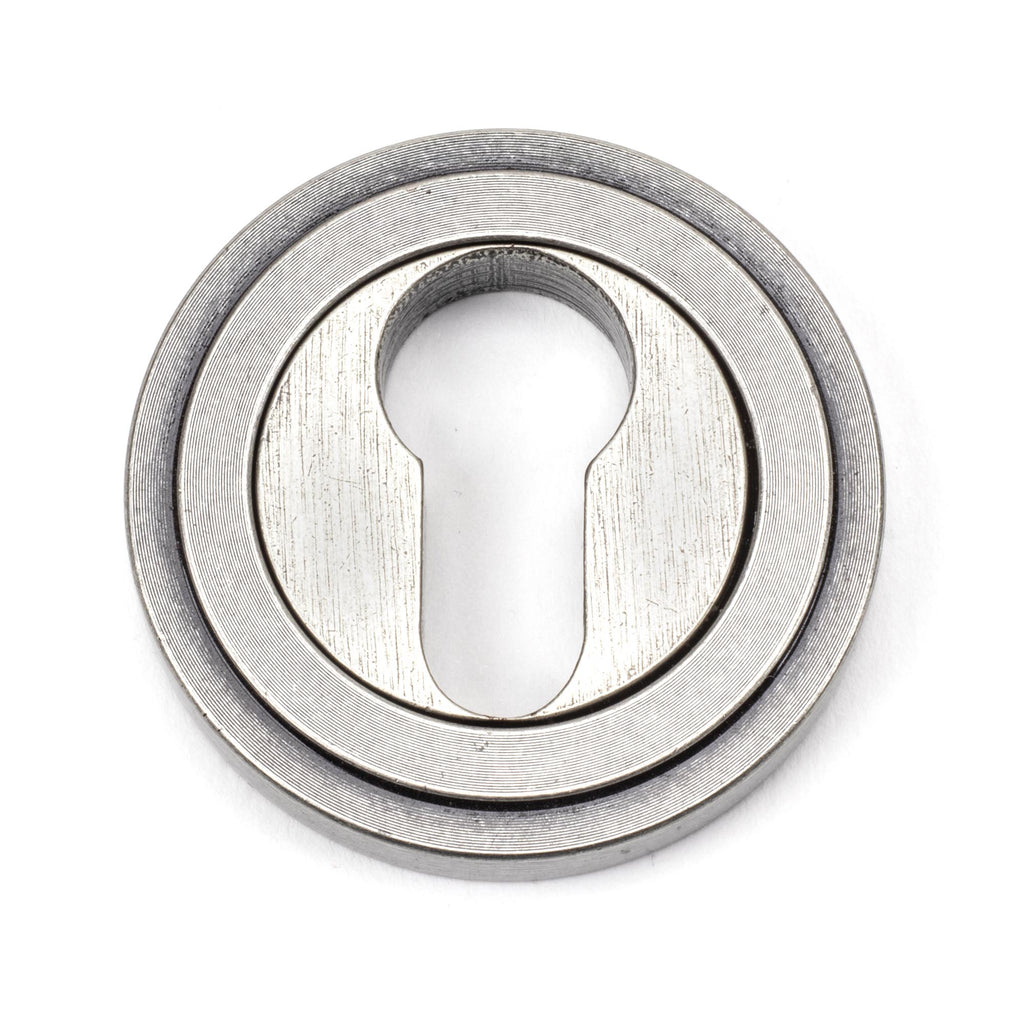 From The Anvil's Pewter Patina Round Euro Escutcheon