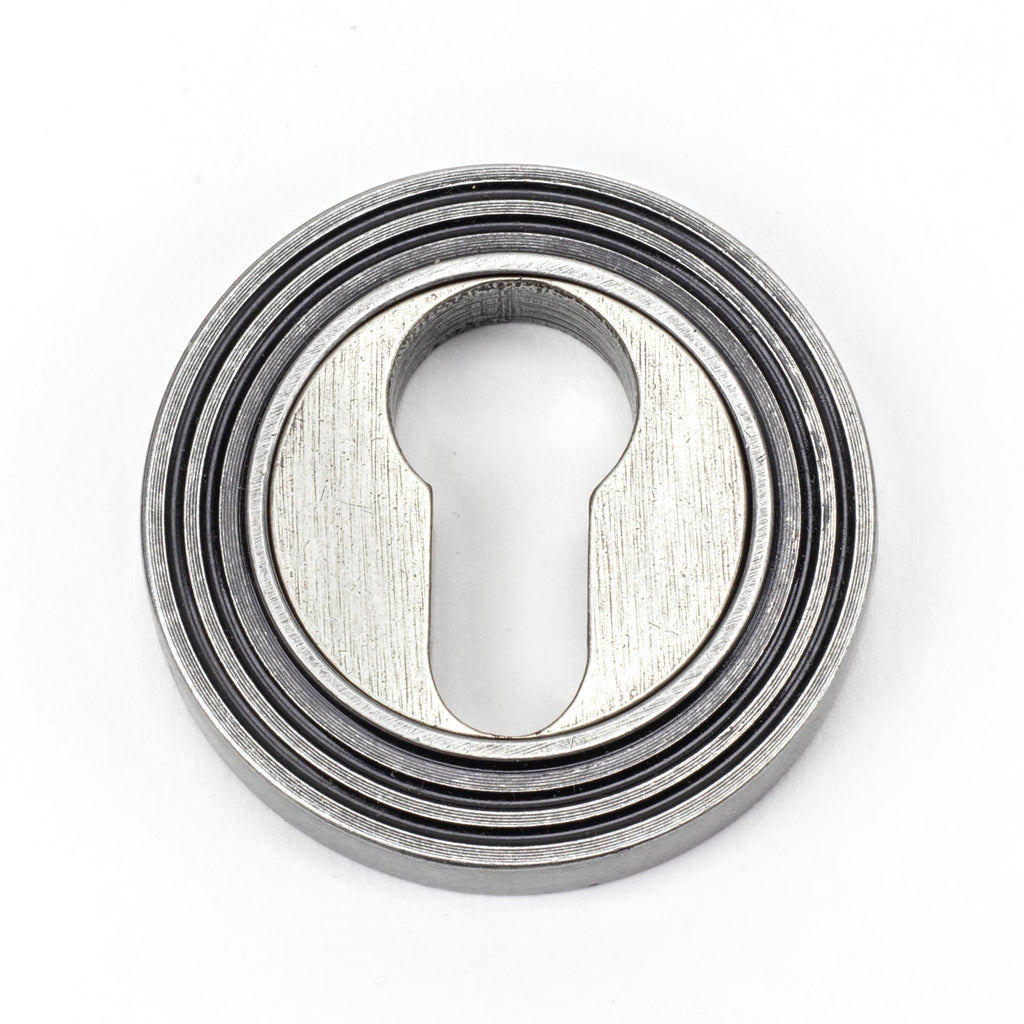 From The Anvil's Pewter Patina Round Euro Escutcheon