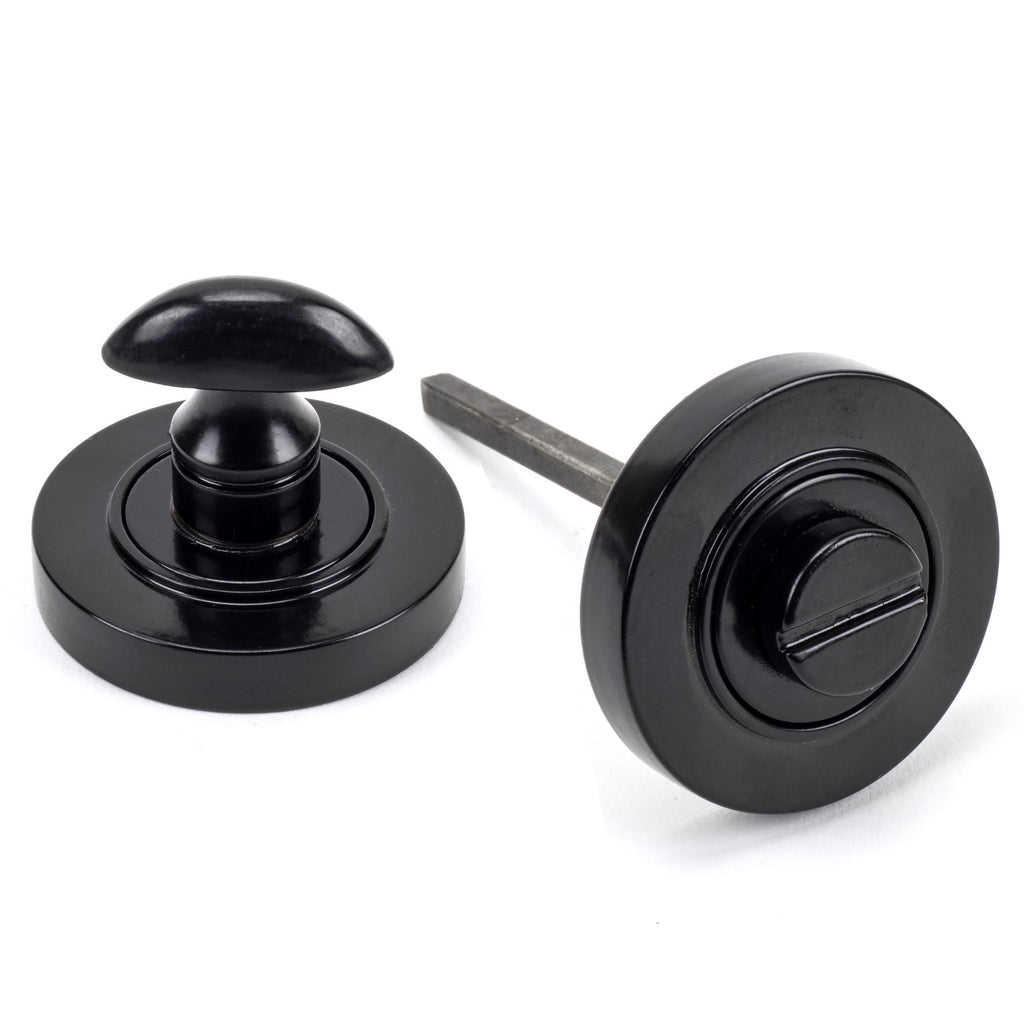 From The Anvil's Black Round Thumbturn Set