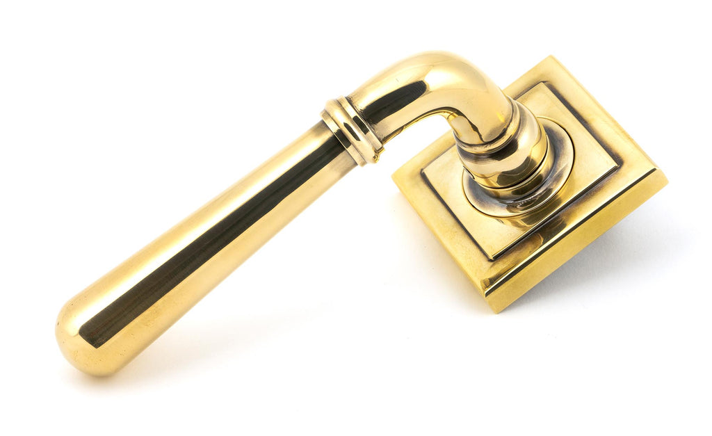 From The Anvil's Aged Brass Newbury Lever on Rose Set (Sprung)