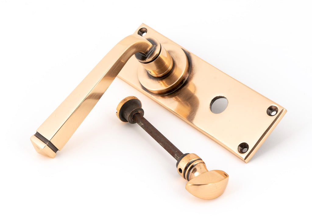 From The Anvil's Polished Bronze Avon Lever Bathroom Set