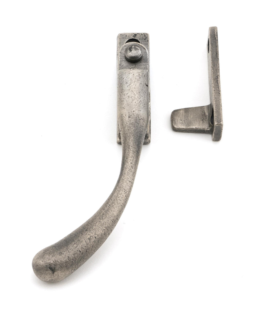 From The Anvil's Antique Pewter Night-Vent Locking Peardrop Fastener