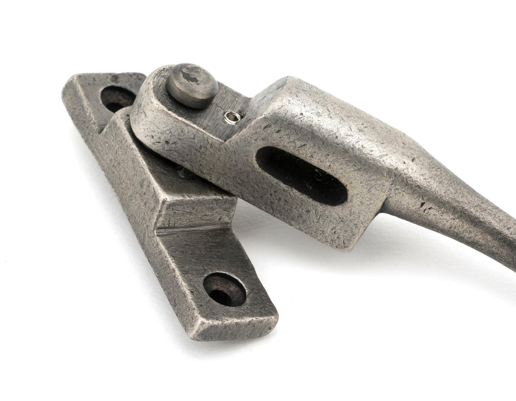 From The Anvil's Antique Pewter Night-Vent Locking Peardrop Fastener