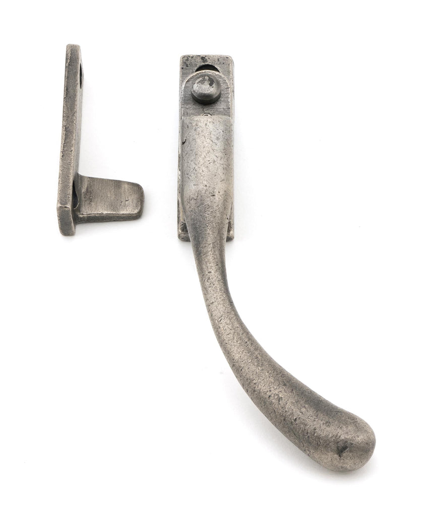 From The Anvil's Antique Pewter Night-Vent Locking Peardrop Fastener