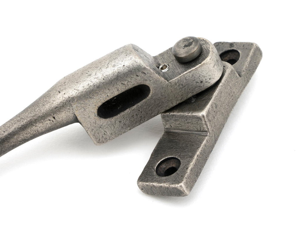 From The Anvil's Antique Pewter Night-Vent Locking Peardrop Fastener