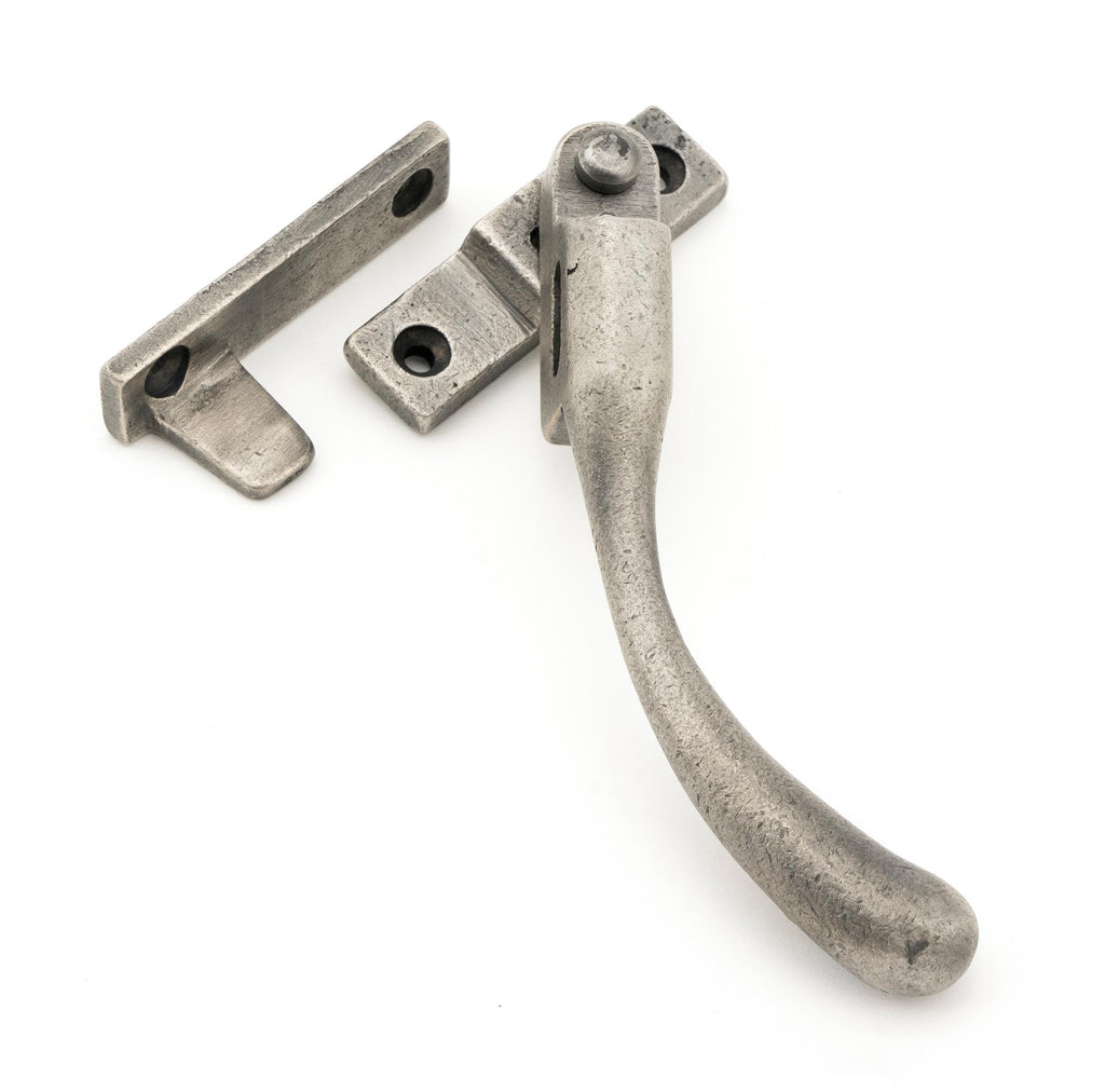 From The Anvil's Antique Pewter Night-Vent Locking Peardrop Fastener