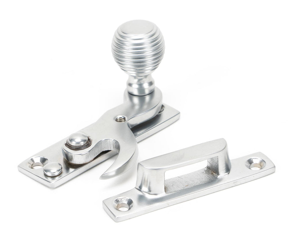 From The Anvil's Satin Chrome Beehive Sash Hook Fastener