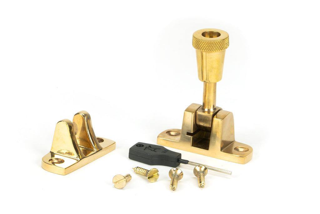 From The Anvil's Polished Brass Brompton Brighton Fastener