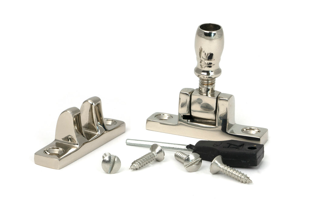 From The Anvil's Polished Nickel Mushroom Brighton Fastener