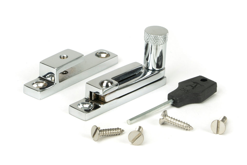 From The Anvil's Polished Chrome Brompton Quadrant Fastener - Narrow