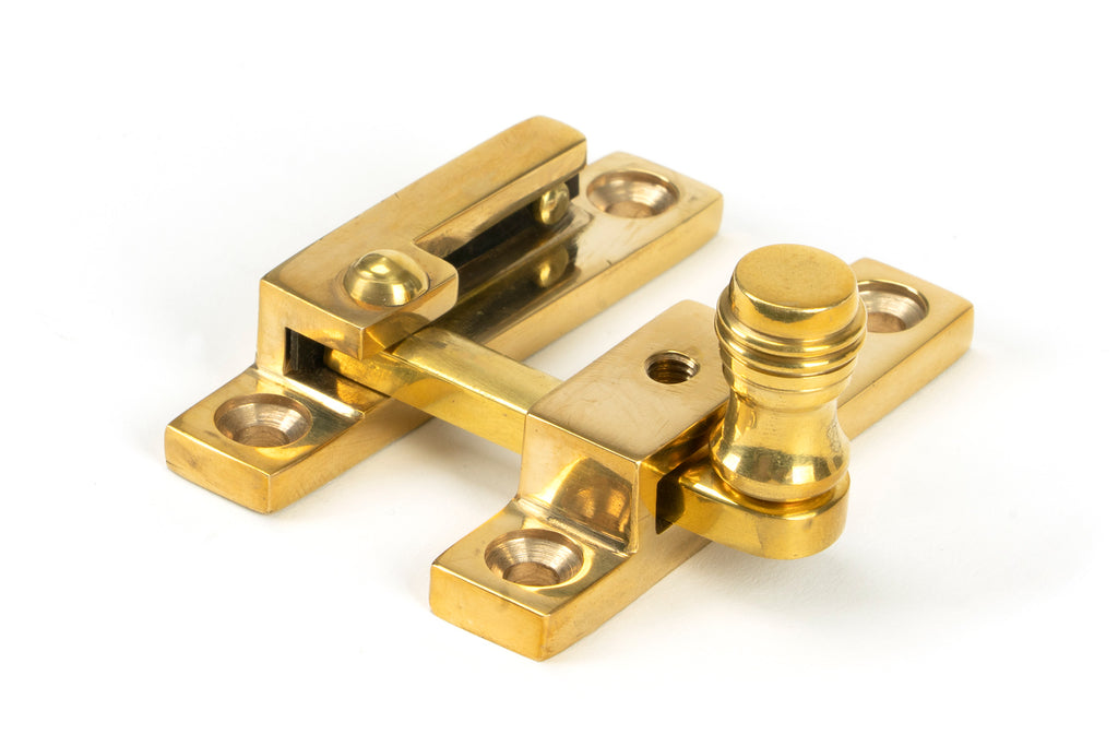 From The Anvil's Polished Brass Prestbury Quadrant Fastener - Narrow