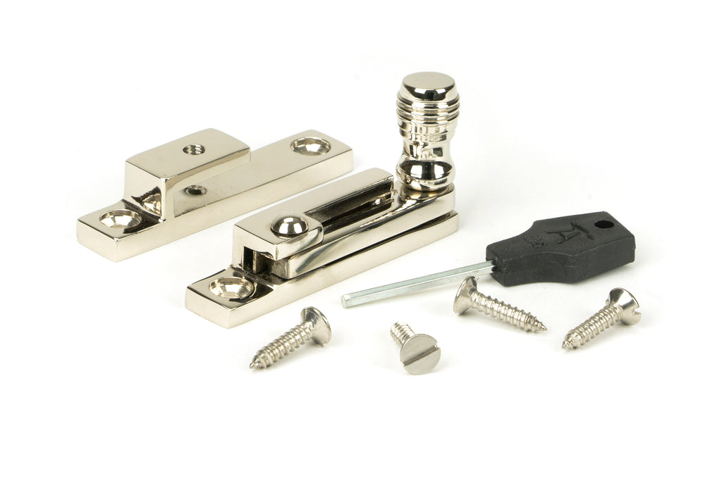 From The Anvil's Polished Nickel Prestbury Quadrant Fastener - Narrow