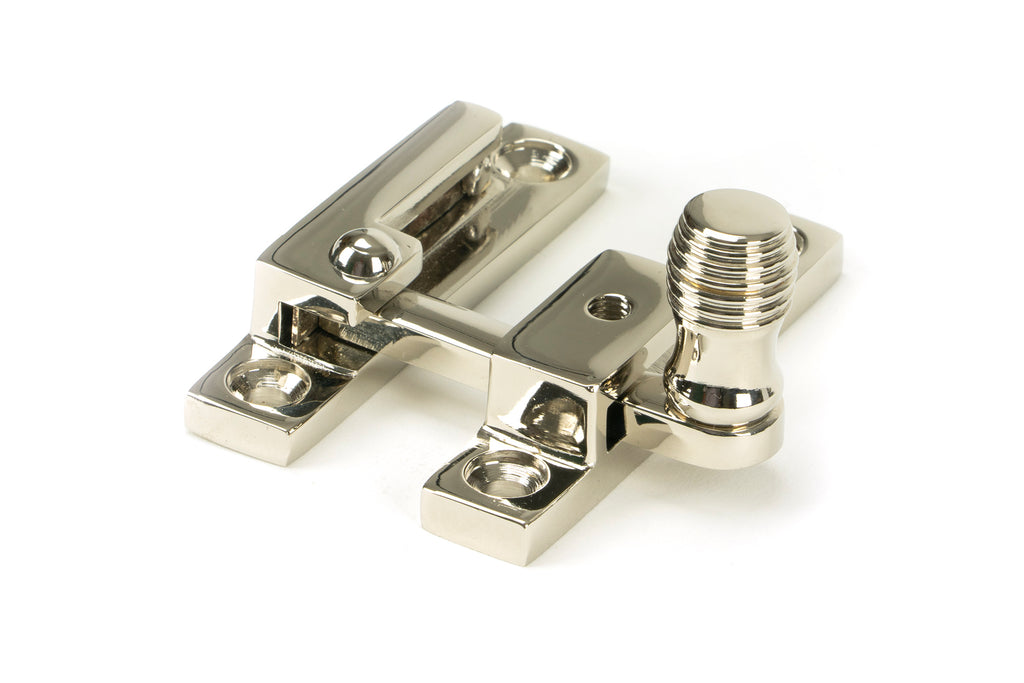 From The Anvil's Polished Nickel Beehive Quadrant Fastener - Narrow