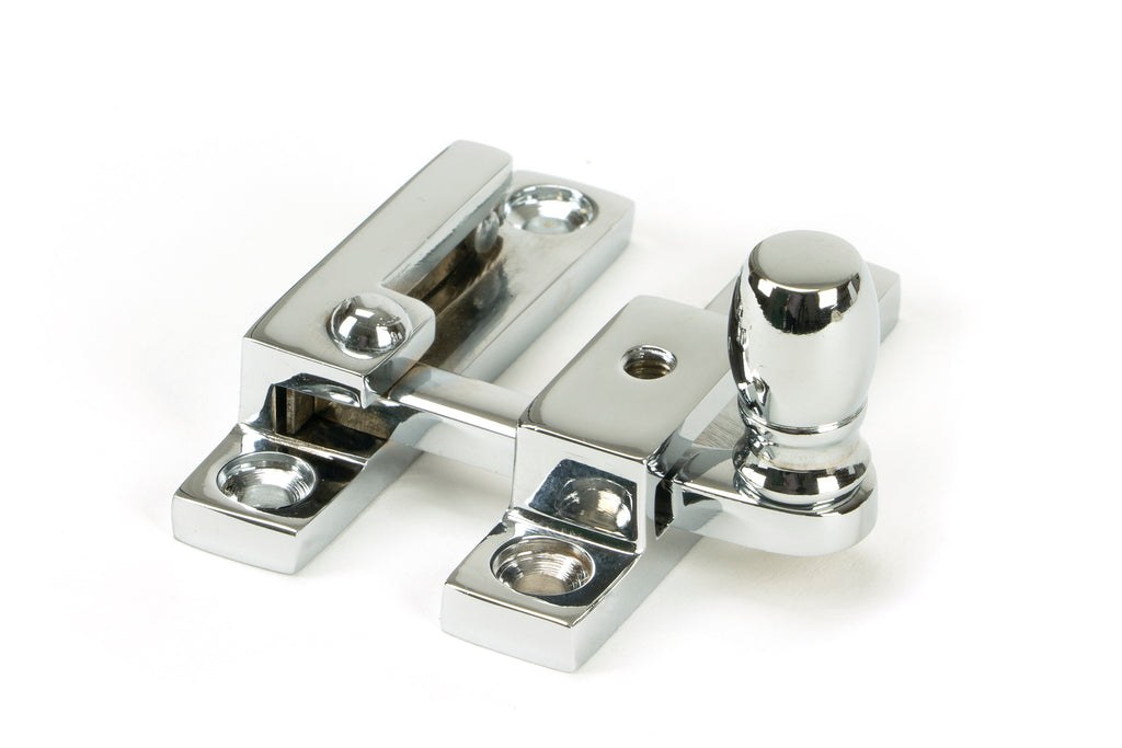 From The Anvil's Polished Chrome Mushroom Quadrant Fastener - Narrow