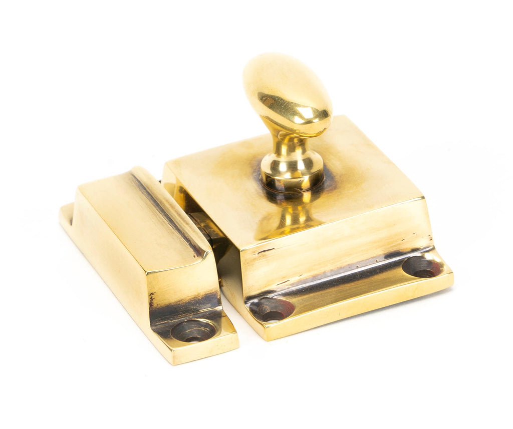 From The Anvil's Aged Brass Cabinet Latch