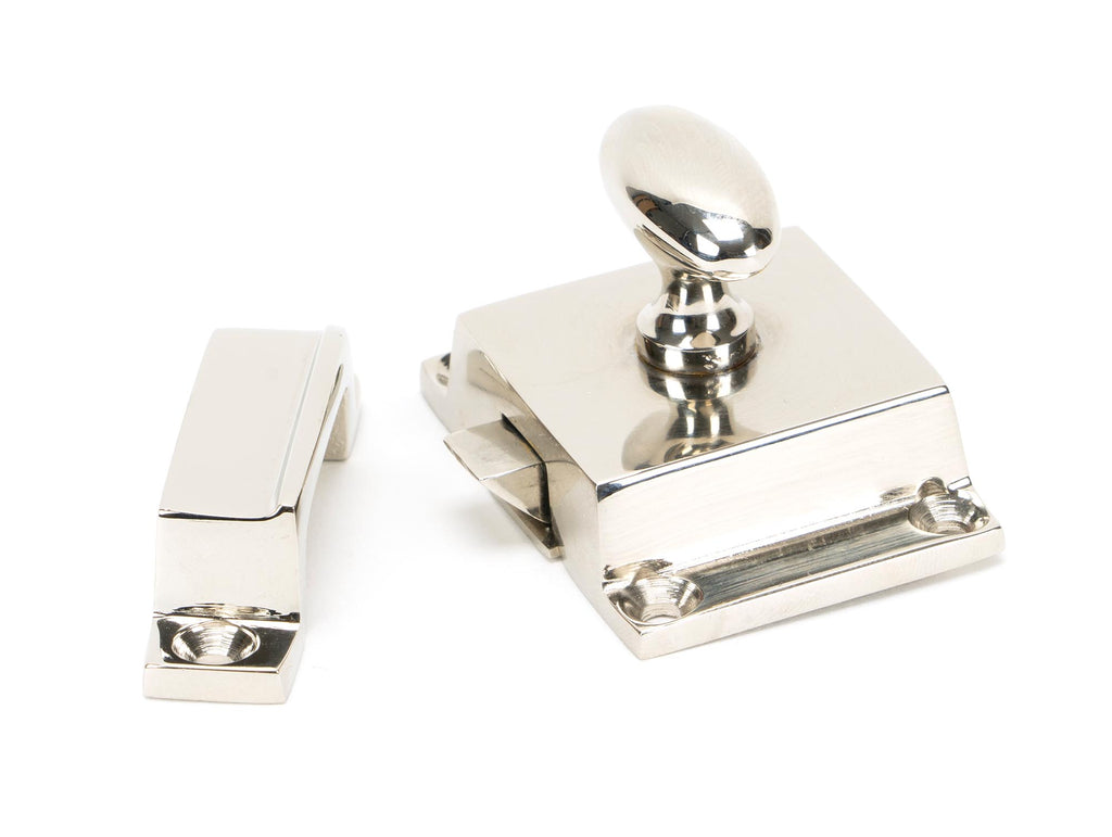 From The Anvil's Polished Nickel Cabinet Latch