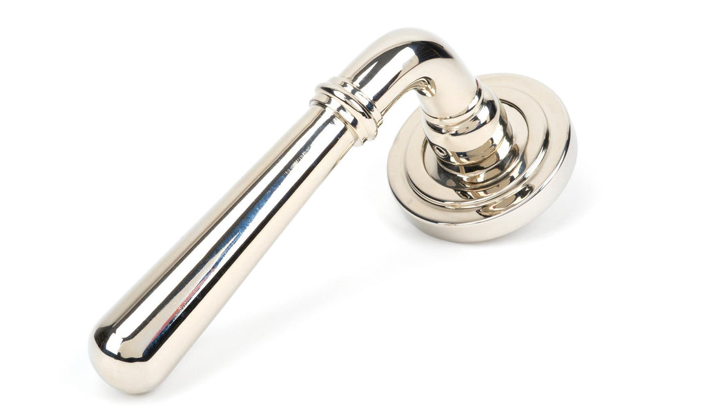 From The Anvil's Polished Nickel Newbury Lever on Rose Set (Sprung)