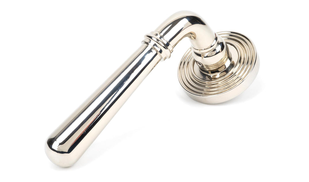 From The Anvil's Polished Nickel Newbury Lever on Rose Set (Sprung)