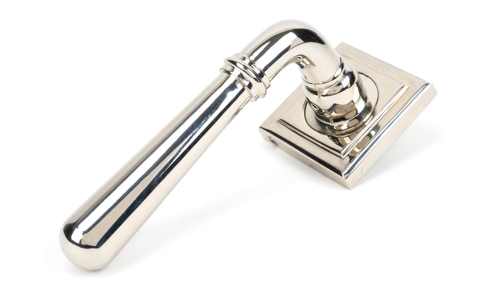 From The Anvil's Polished Nickel Newbury Lever on Rose Set (Sprung)