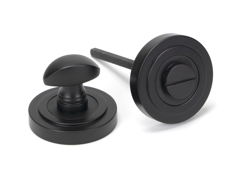 From The Anvil's Aged Bronze Round Thumbturn Set