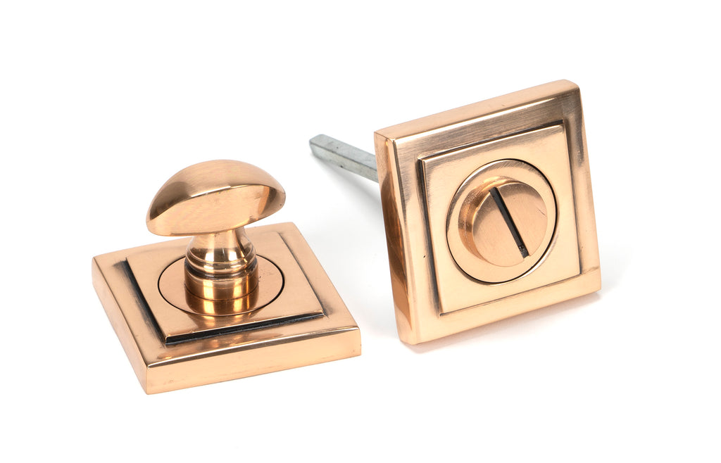 From The Anvil's Polished Bronze Round Thumbturn Set