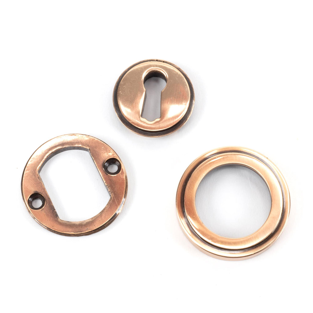 From The Anvil's Polished Bronze Round Escutcheon