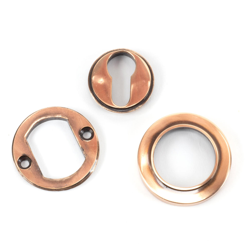 From The Anvil's Polished Bronze Round Euro Escutcheon