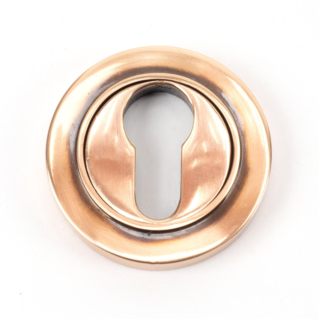 From The Anvil's Polished Bronze Round Euro Escutcheon