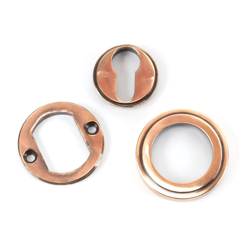 From The Anvil's Polished Bronze Round Euro Escutcheon