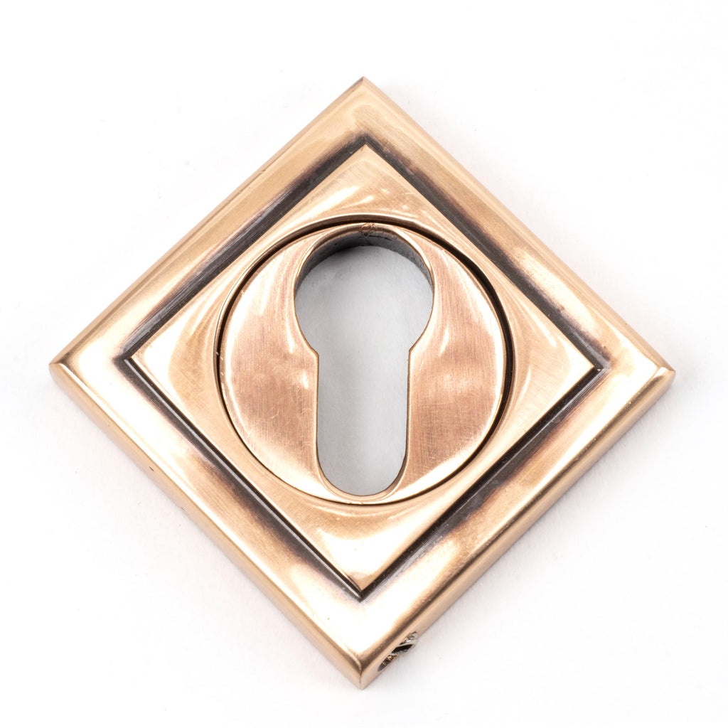 From The Anvil's Polished Bronze Round Euro Escutcheon