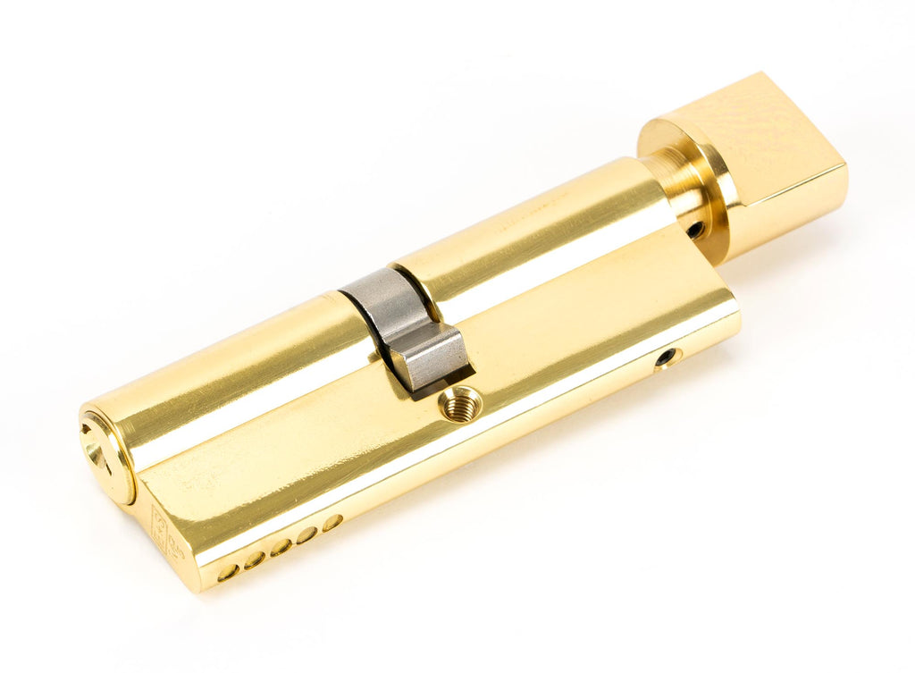 From The Anvil's Lacquered Brass 5 Pin Euro Cylinder/Thumbturn