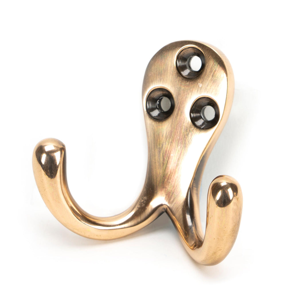 From The Anvil's Polished Bronze Celtic Double Robe Hook